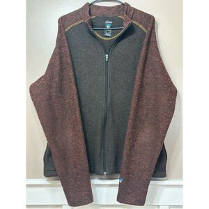 Kühl Alpaca Fleece Full Zip Up Sweater Jacket Men's Large